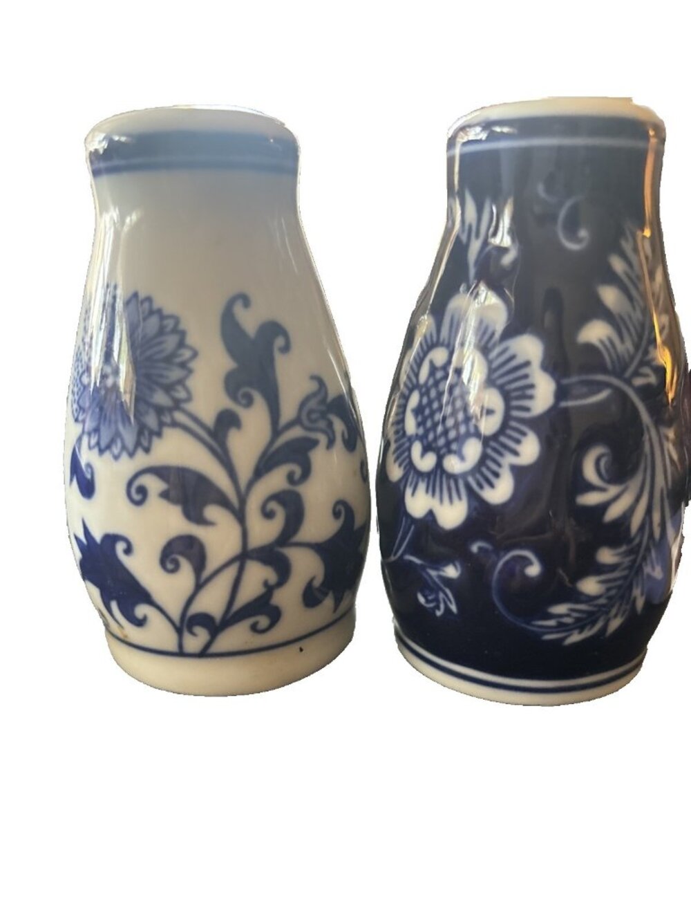 Pier 1 One Imports Mandarin Blue Salt & Pepper Shakers Pair
